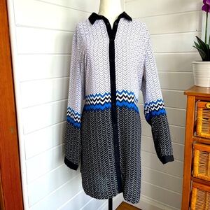 Michel Studio Collection Size 16 Ladies Tunic Length Top, EUC